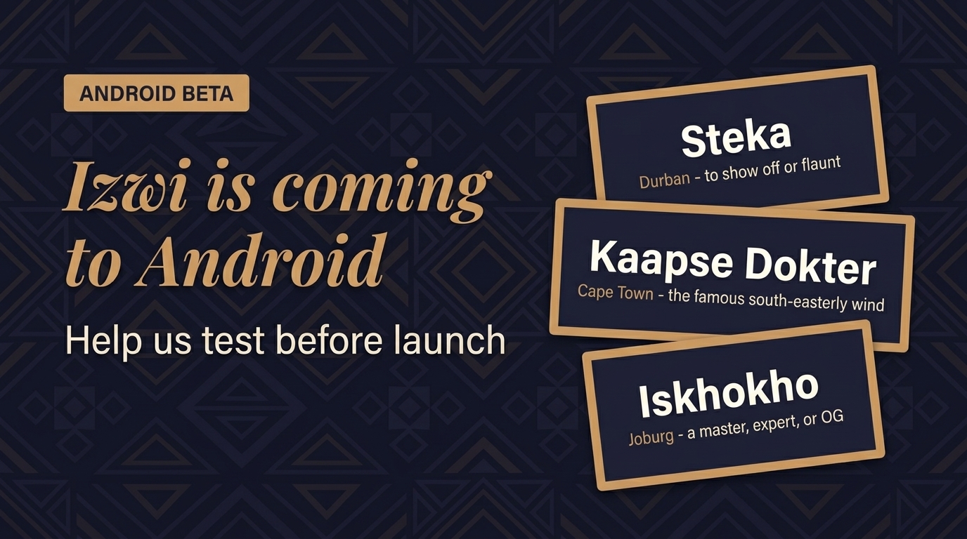 Izwi Android Beta — Join the test